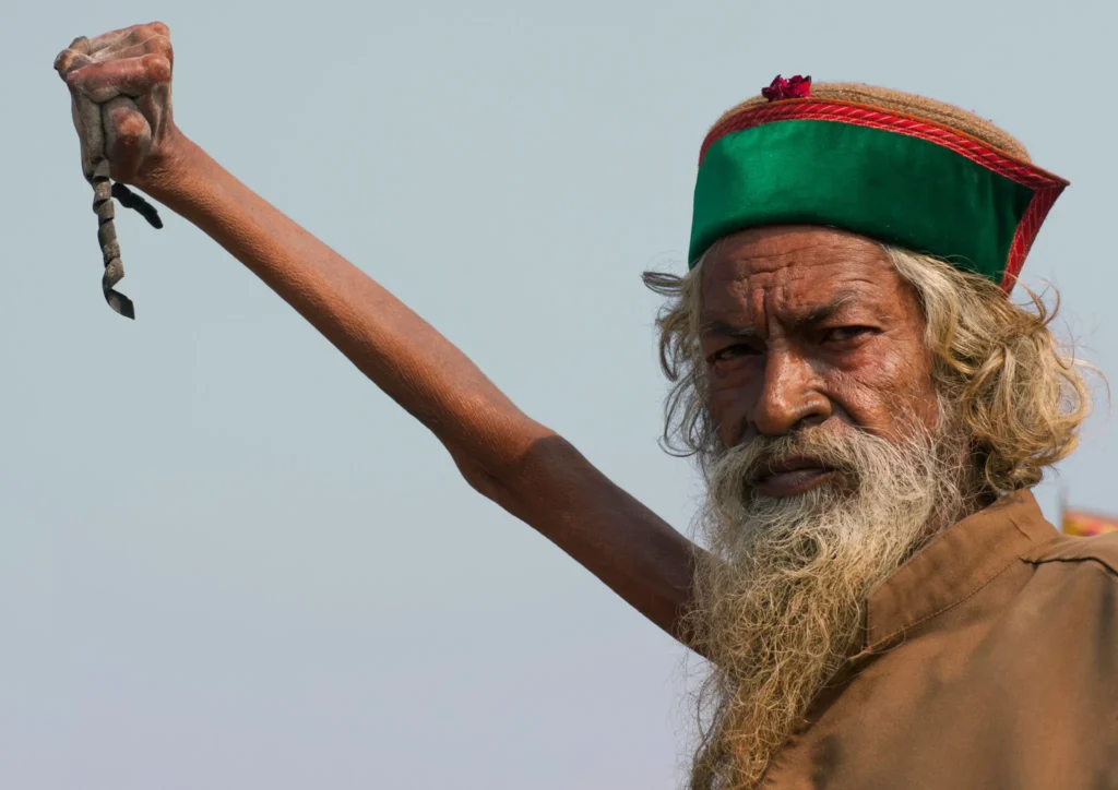 Amar Bharati, a man who has raised his right arm for 50 years has revealed why he chose to do it.