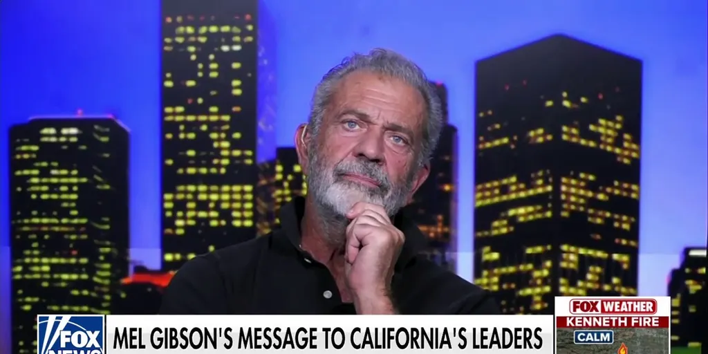 Mel Gibson has hit headlines for suggesting on Fox News’ The Ingraham Angle that the fires might have been intentionally set to displace residents from valuable property.