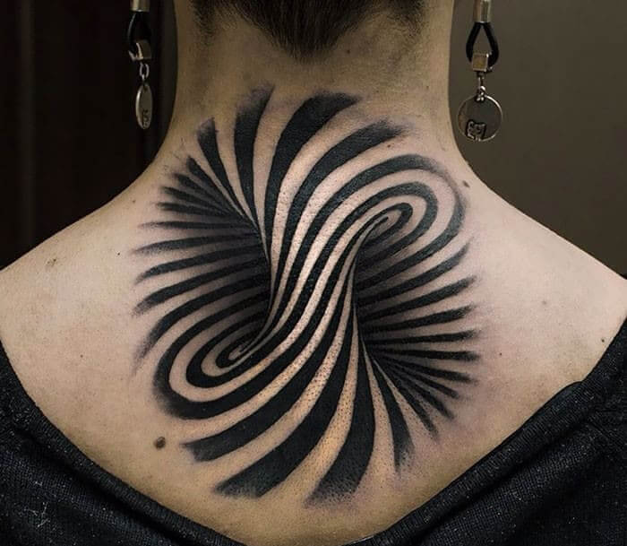 Wonderful Optical Illusion Tattoo