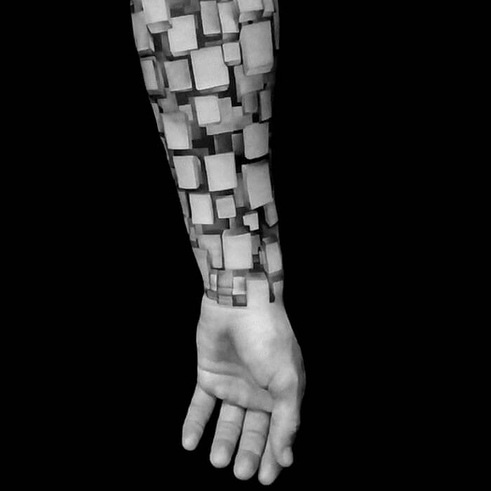 3D Blocks Tattoo