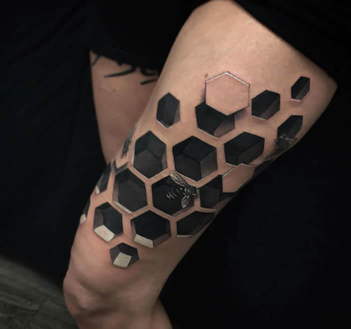 A Tattoo That May Trigger Trypophobia