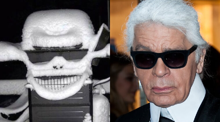 Who's More Stylish? Karl Lagerfeld Or This Grill?