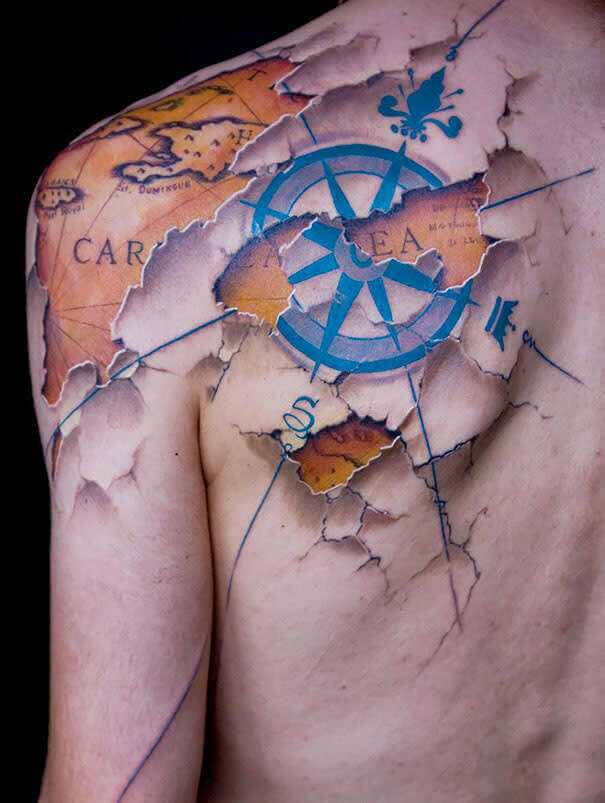 A Tattoo for An Avid Traveler