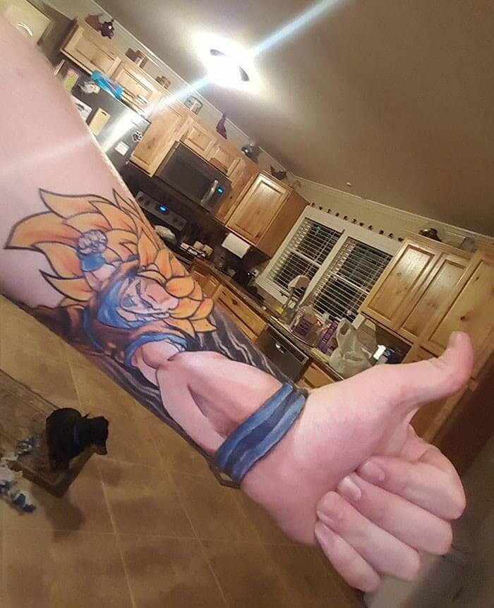 Goku Fan Dream Come True Tattoo