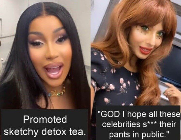 Jameela Jamil Vs. Cardi B