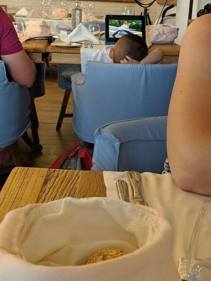 When Someone Is Watching Cartoons At The Restaurant
