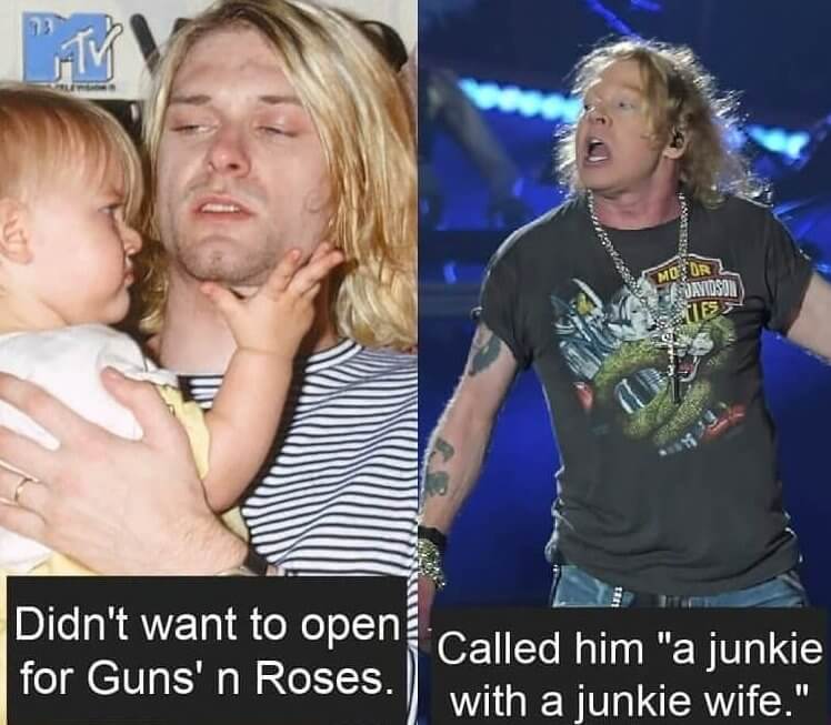 Axl Rose Vs. Kurt Cobain