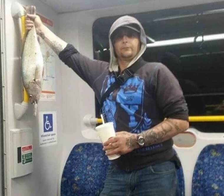 Taking A Whole Fish On A Bus