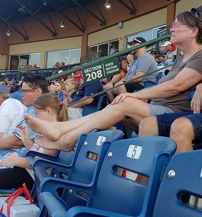 Sitting Comfortably At A Match