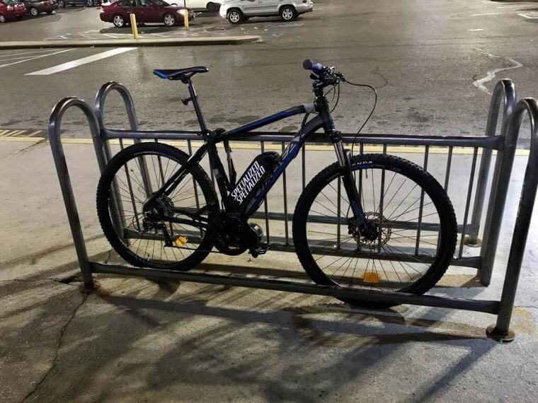 This Person Who Took All The Space With Their Bike