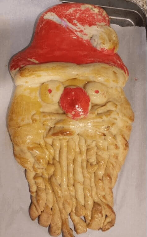 Santa-Cthulhu bread