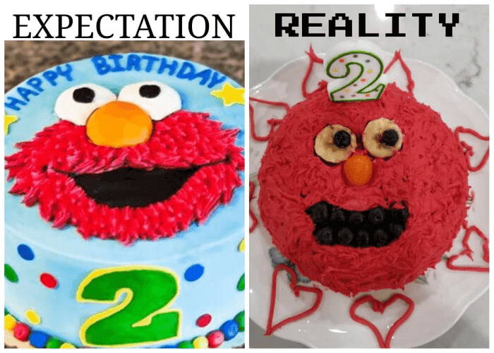 Demon Elmo Cake