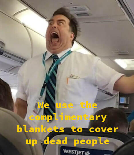 Sometimes Flight Attendants Have to Disguise a Deceased Passenger