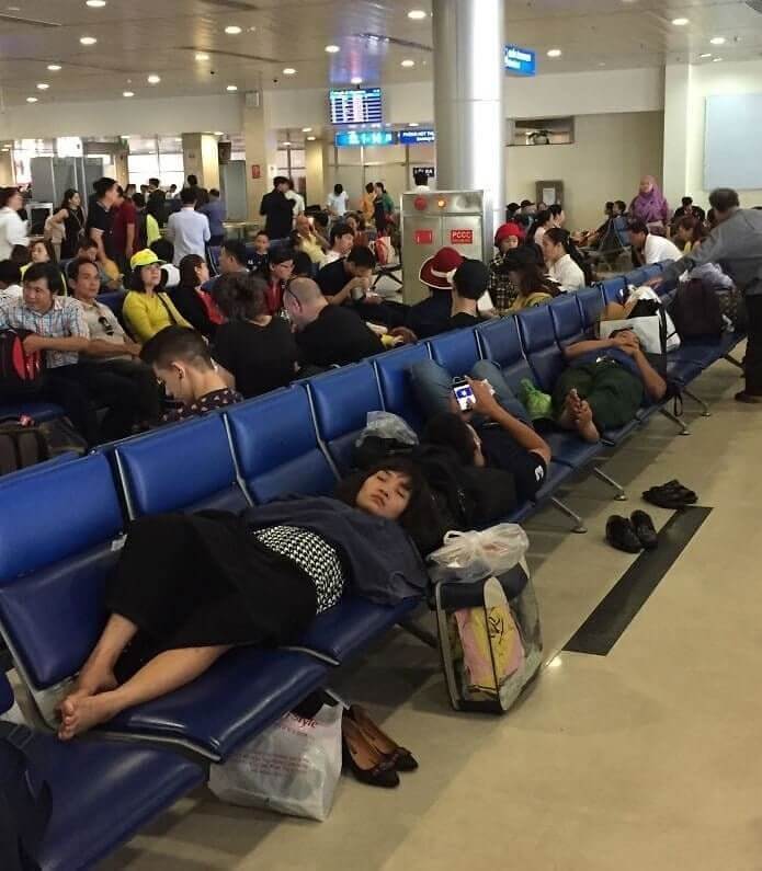 Getting A Little Too Comfortable At The Airport