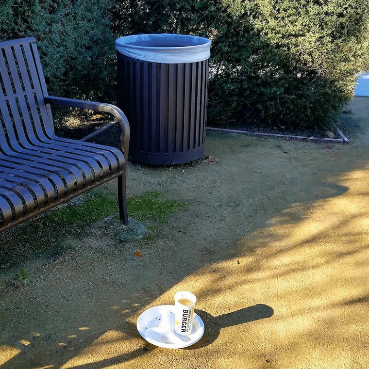The Trash Bin Is Right There