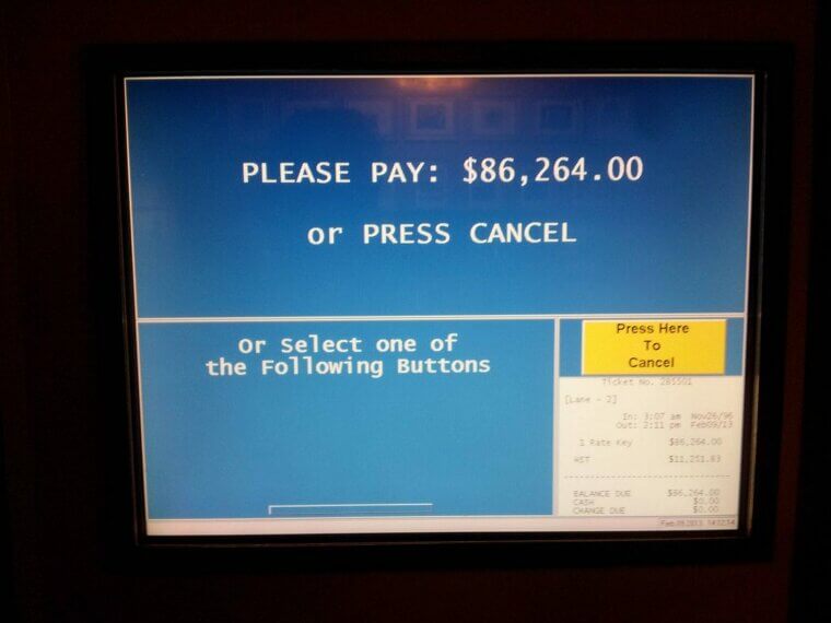 The Most Expensive Parking Ticket