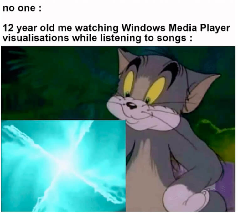 Windows Media Player's Hypnotic Visuals