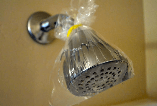 Remove Stains From Your Shower Head With Vinegar