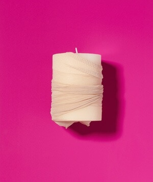 Use Stockings To Bring Back Old Candles To Life