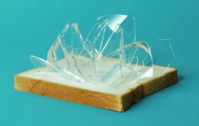 Use A Piece of Bread To Pick Up Broken Glass