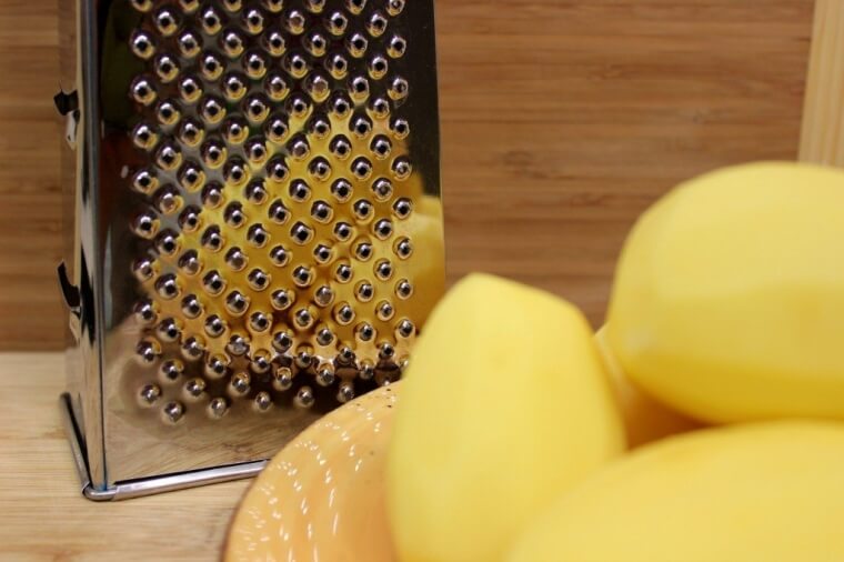 Clean the Cheese Grater By Grating A Raw Potato