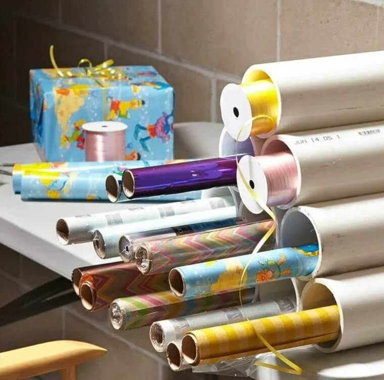 Organize Your Wrapping Paper Collection