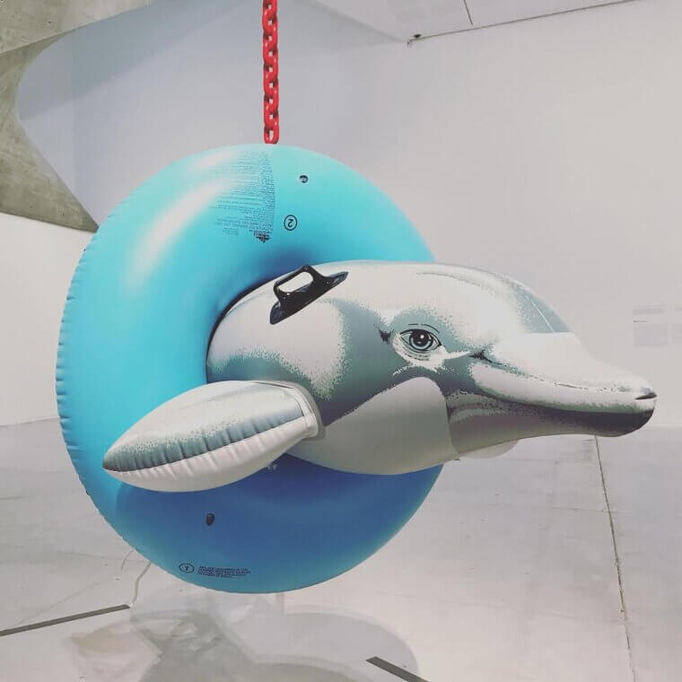 Rihanna Receives a Jeff Koons Dolphin Statue for Christmas (and Yes, It Looks Like a Water Inflatable)