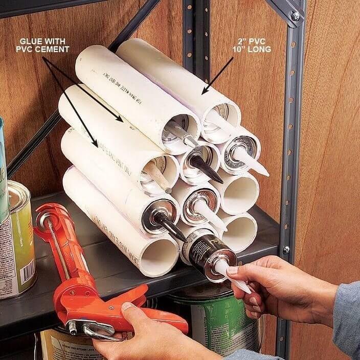 Organize Your Caulk Tubes