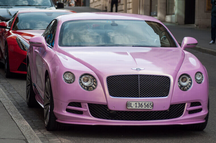 Paris Hilton Buys Herself a Bubblegum-Pink Bentley for Christmas