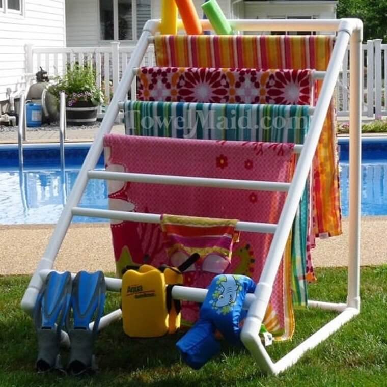 DIY Towel Drying Rack