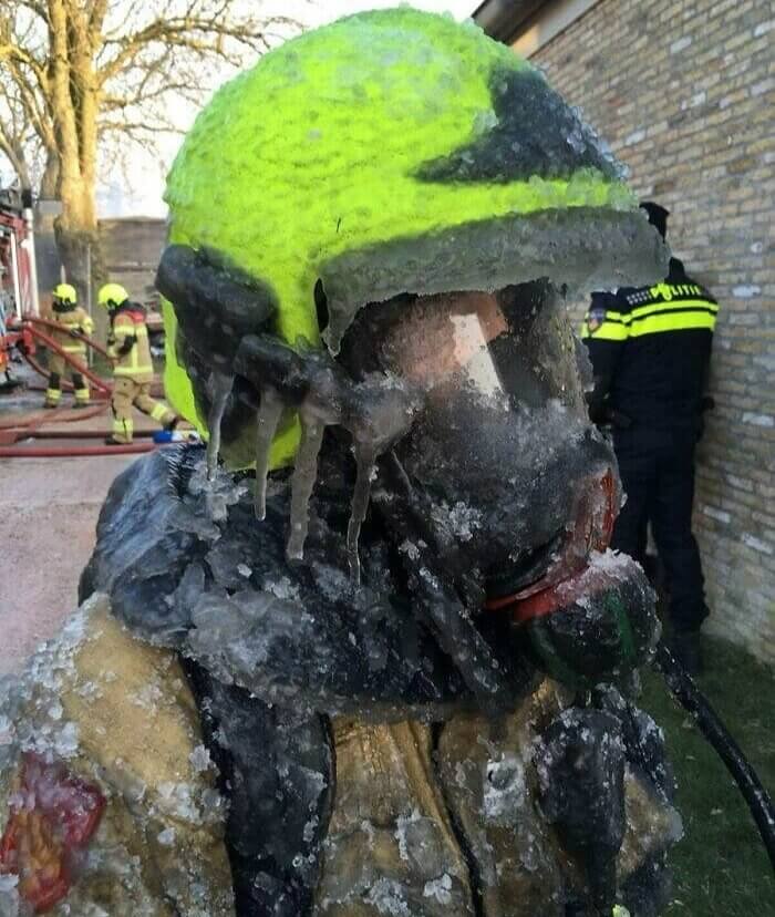 Is This How Firefighters Keep Cool?