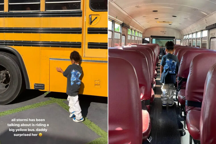 Travis Scott Fulfills Stormi Jenner’s Wish With a Real School Bus for Christmas