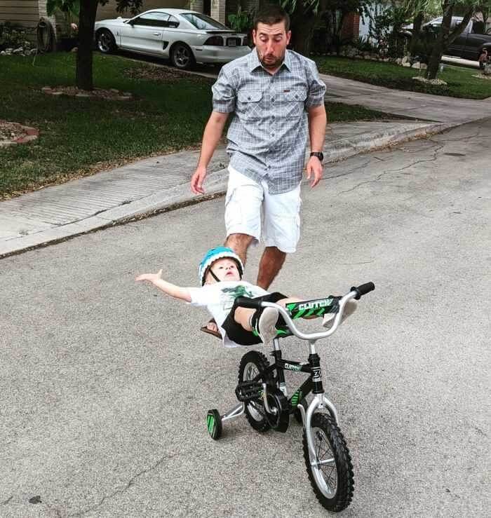 This Dad Is Not Playing Around With Those Reflexes