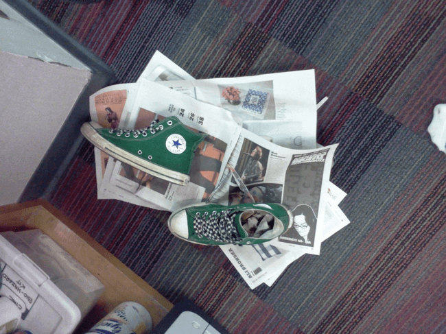 Quick Dry Your Shoes With Crumpled Paper