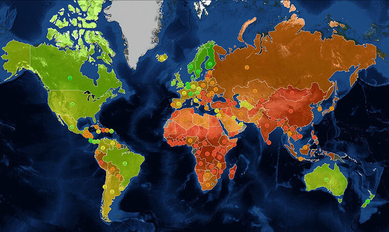 These Are The Happiest And Unhappiest Places On The Planet