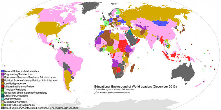 World Leaders And The Educational Backgrounds Which Helped Them Into Office