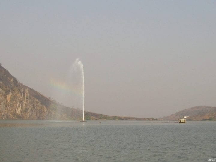 If A Lake Is Located Near A Volcano, Be Cautious In Hot Environments