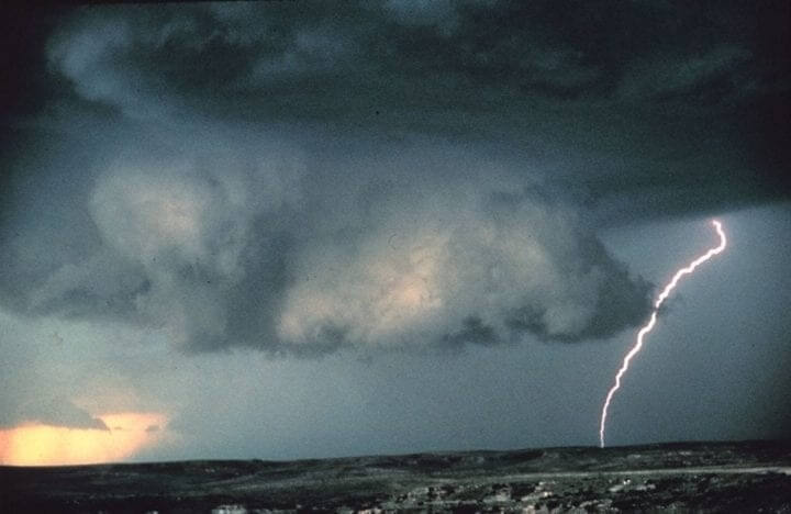 A Huge Wall Cloud In The Sky