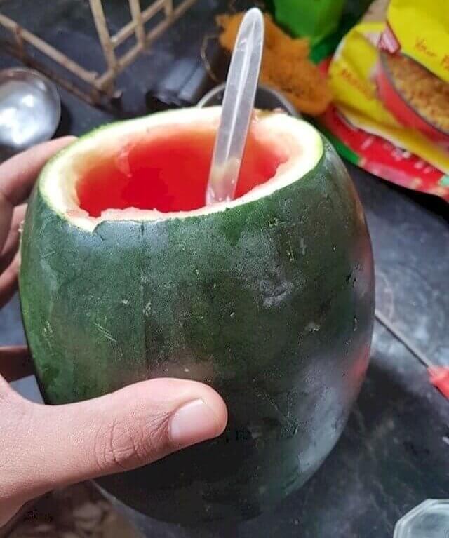 Eat Watermelon Like a Coconut