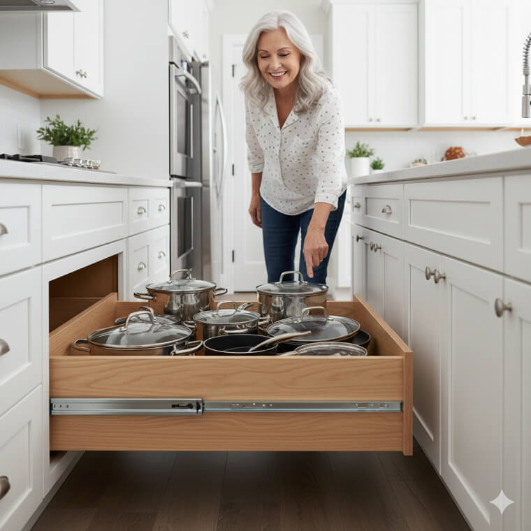 "Full-Extension" Drawer Slides