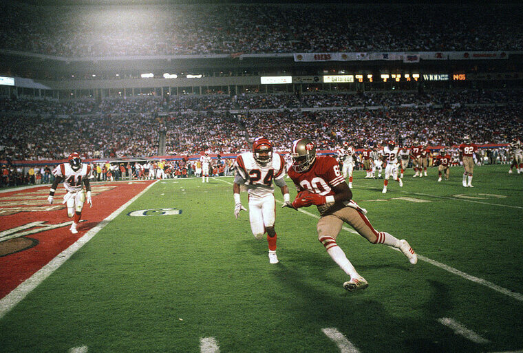 Jerry Rice’s Sticky Gloves Allegation (Super Bowl XXIII, 1989)