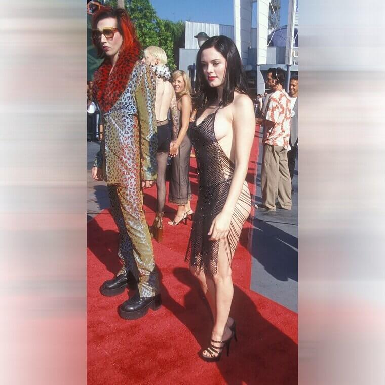 Rose McGowan’s "Silent Protest" Naked Dress (1998)