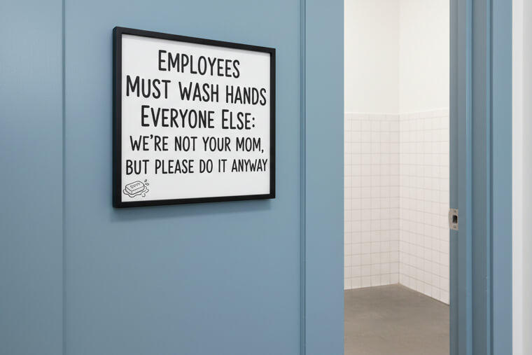 Public Restroom Signs With Personality