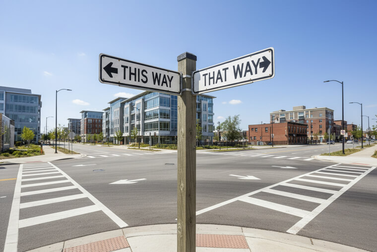 Street Signs With Intentusing Directions