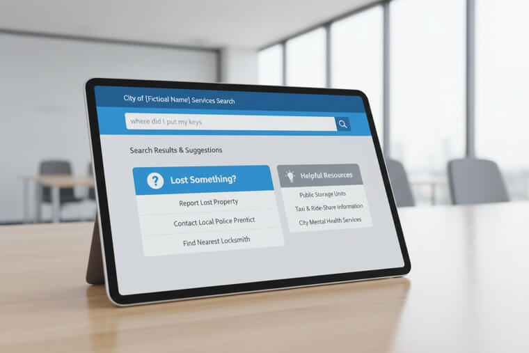 City Website Search Functions That Respond to Weird Queries