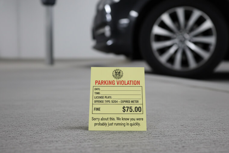 Parking Tickets With Apologetic Footnotes