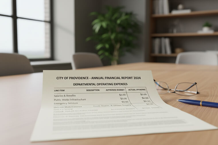 City Budget Documents With Humorous Line Items