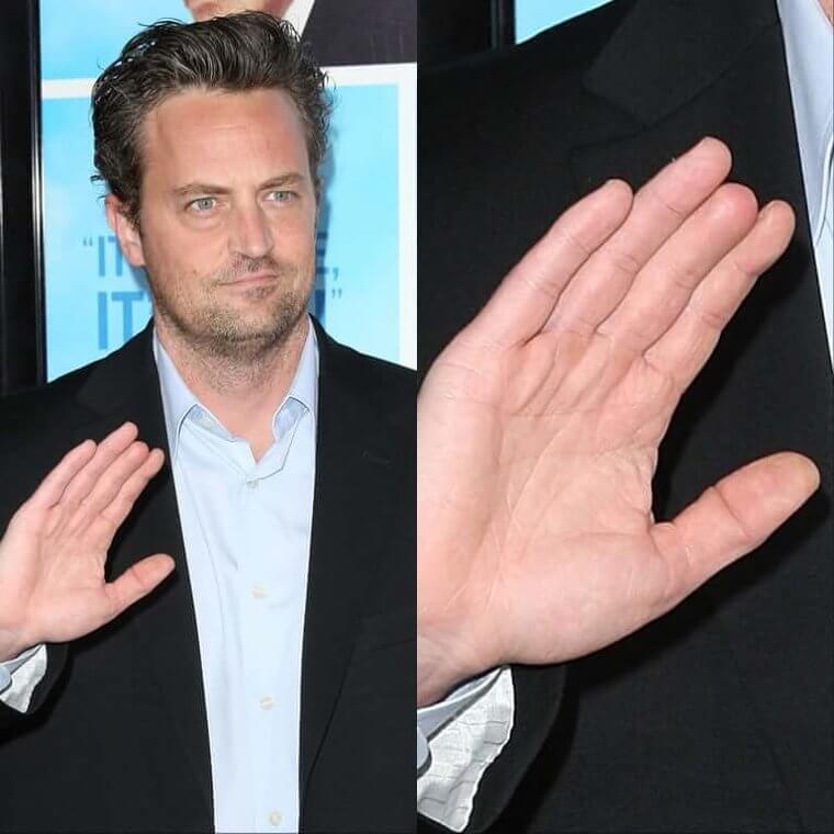 Matthew Perry Didn't Always Have A Short Middle Finger
