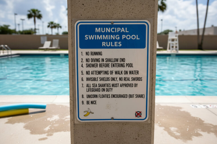 Municipal Swimming Pool Rules With Creative Interpretations