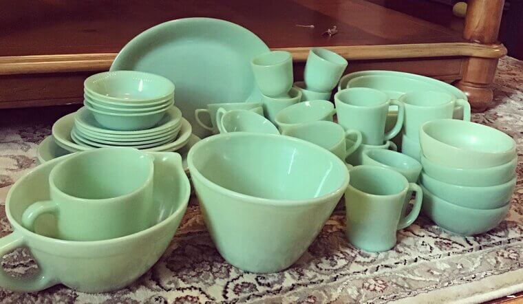 The Fire-King Jadeite Restaurant Ware: Glowing Green Glass: Over $1,000